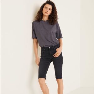 Mango Cyclist denim Bermuda shorts